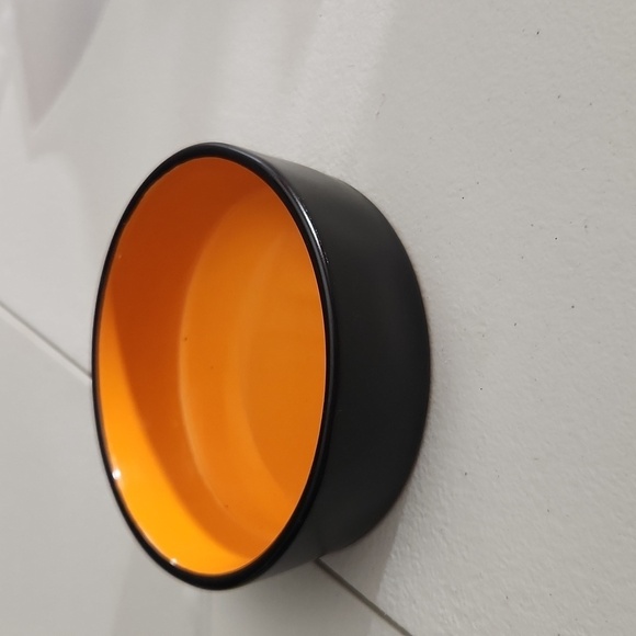 Rae Dunn scaredy cat bowl black orange - Picture 4 of 8